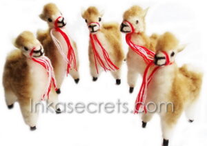 Lot of Small Stuffed Standing Alpaca Vicuna, 10 to 250 Pcs.