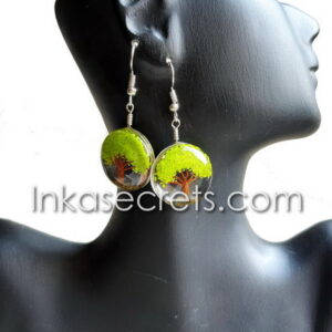 10 Tree of Life Earrings with Stones and Resin