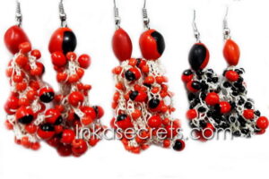 20 Pairs Earrings with Huayruro Seeds