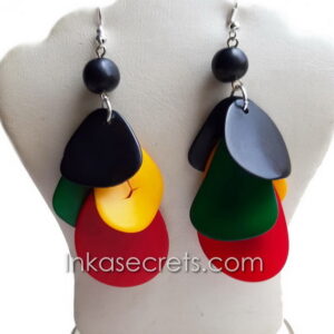 15 Eco-Friendly Rasta Tagua Earrings
