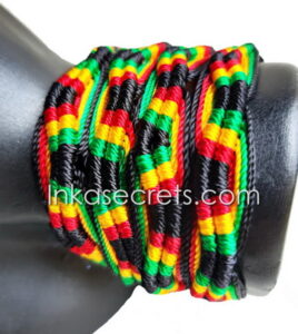 Rasta Zigzag Friendship Bracelets, 250 to 2500 pcs