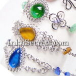 Alpaca Silver Bracelet with Murano Glass, 100 to 250 pcs