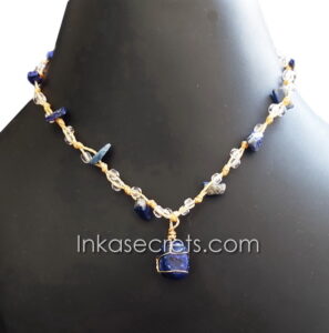 20 Peruvian Waxed Cord Necklace with Stone