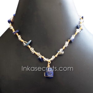 20 Peruvian Waxed Cord Necklace with Stone