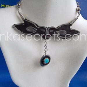 12 Peruvian Bull Horn Necklace