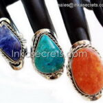 20 Alpaca Alloy Ring with Semiprecious Stone
