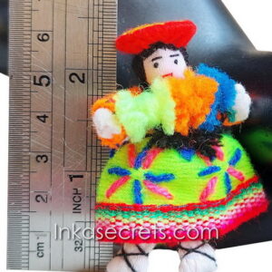 Lot 05 Small Peruvian Dancing Cholita Doll with Traditional Shawl