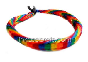 50 Rainbow Fishbone Knot Friendship Bracelets
