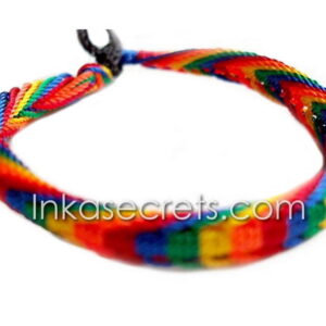50 Rainbow Fishbone Knot Friendship Bracelets