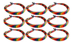 Rainbow Fishbone Knot Friendship Bracelets, 250 to 2500 Pcs