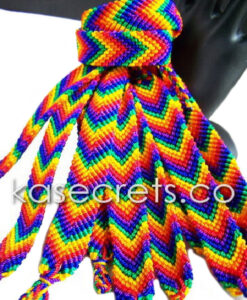 Rainbow Palm Tree Friendship Bracelets, 100 to 1000 Pcs