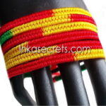 Rasta Double Knot Friendship Bracelet, 250 to 2500 Pcs