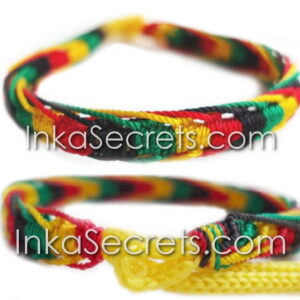 50 Rasta Fishbone Knot Friendship Bracelets