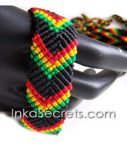 25 Rasta Palm Tree Friendship Bracelet