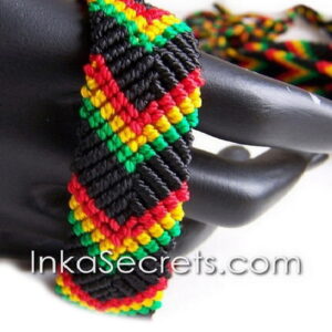 25 Rasta Palm Tree Friendship Bracelet