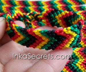 Rasta Palm Tree Friendship Bracelets, 100 to 1000 Pcs