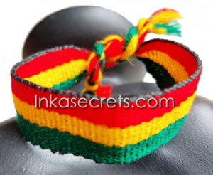 50 Rasta Woven Wool Friendship Bracelets