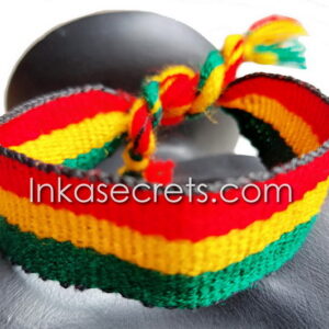 50 Rasta Woven Wool Friendship Bracelets